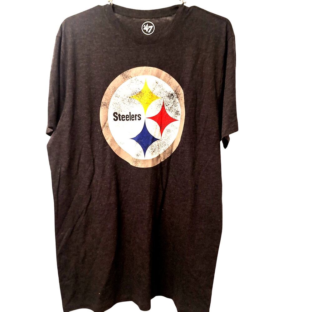 NFL Steelers Shirt L Green Bay  Men's Large Logo New Crew Black Pittsburgh
